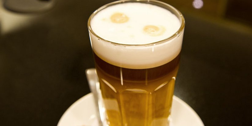 Ein Latte Macchiato.